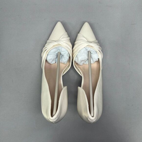 ZBY Women's Size 8.5 Off White Twist Knot Heels! - Picture 9 of 12